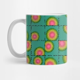 Tiled circular gradients Mug